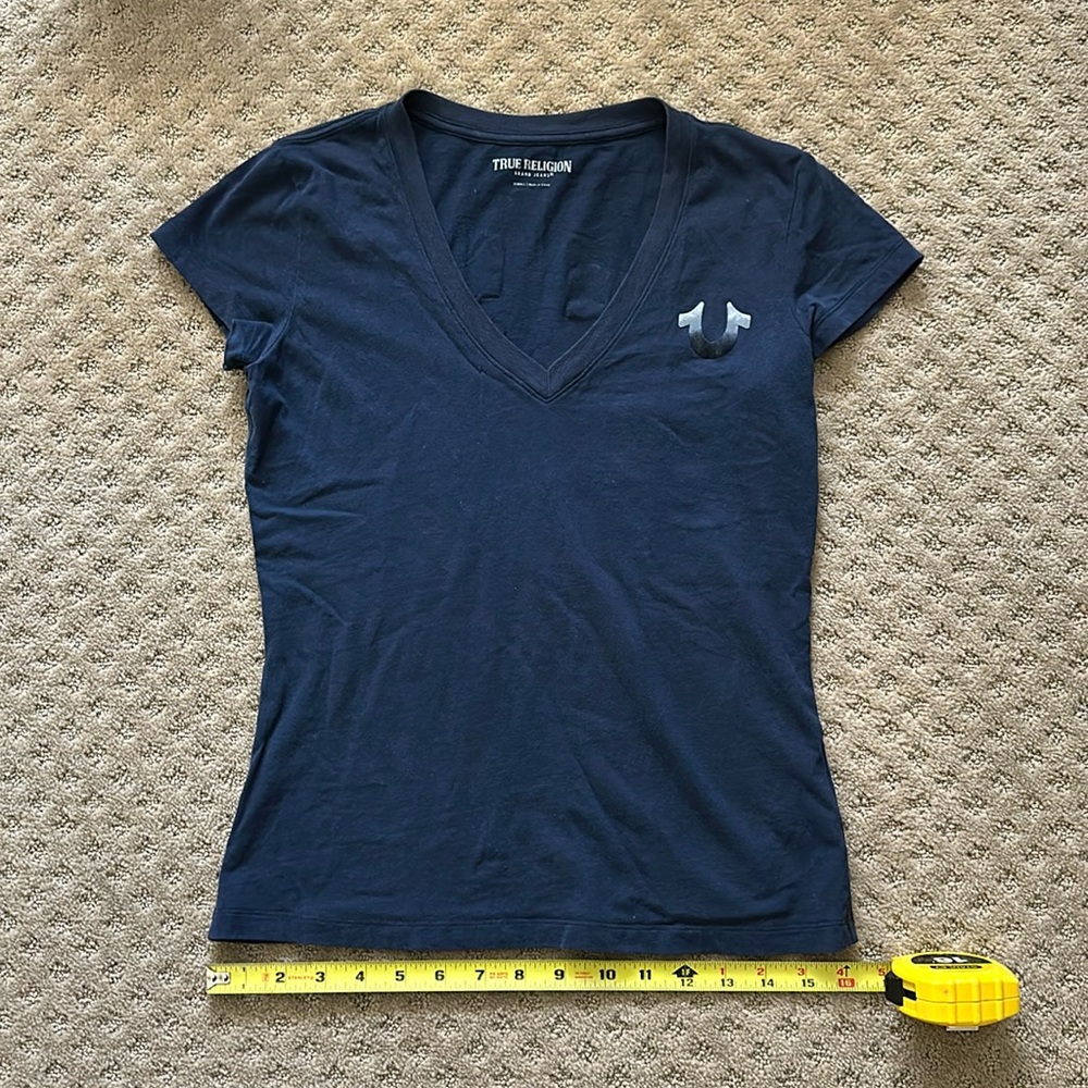 True religion navy fitted Tshirt XS